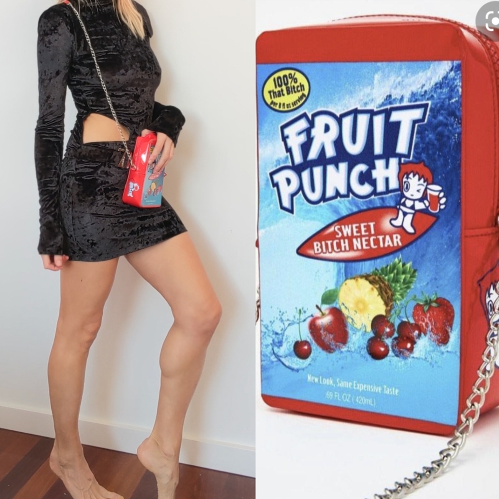 Fruit Punch Red Crossbody Bag